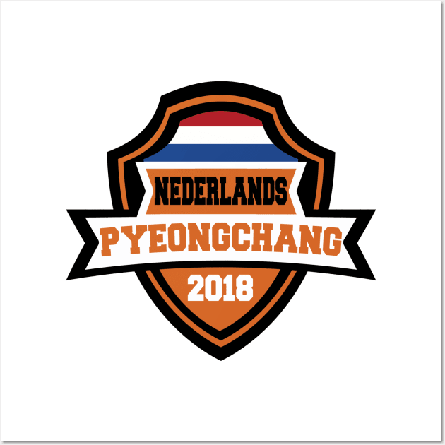 Team Netherlands Pyeongchang 2018 Wall Art by OffesniveLine